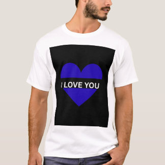 Minimalistische liefdeshart grafische T-shirt – “I