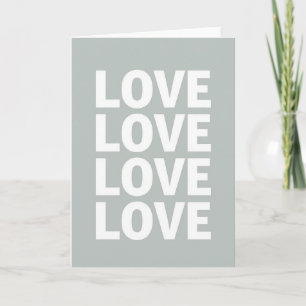 Minimalistische liefdeskaart kaart
