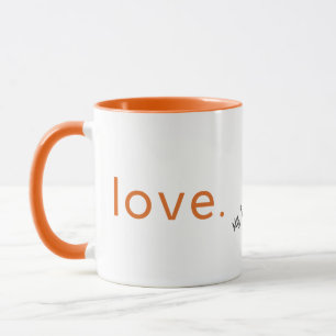 Minimalistische Liefdesontwerp - Valentijnsdag Cad Mok