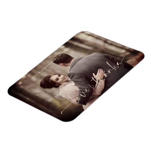 Minimalistische liefdesrelatie en Bedankt Whimsica Magneet (Linkerzijde)