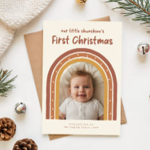 Minimalistische liefste baby's eerste kerst boog f