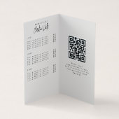 Minimalistische Light Peach Haarstylist prijslijst Visitekaartje (Binnen)