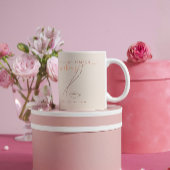 Minimalistische Light Peach Make-up Artist Line Ar Koffiemok