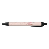 Minimalistische Light Peach Roze Make-up Artist Gi Zwarte Inkt Pen (Bodem)