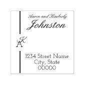 Minimalistische lijn Initiaal stempel (Design)