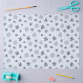 Minimalistische lijn tekenen sneeuwvlokken Kerstmi Tissuepapier (Craft)