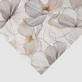 Minimalistische lijnbloemen ontkoppeling tissuepapier (Detail)