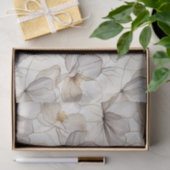 Minimalistische lijnbloemen ontkoppeling tissuepapier (Geschenk)