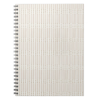 Minimalistische lijnen bohemien neutraal grijs notitieboek