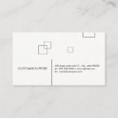 Minimalistische lijnen en vierkanten visitekaartje (Voorkant)