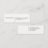 Minimalistische lijnen / Wit Mini Visitekaartje (Voorkant / Achterkant)