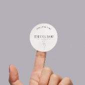 Minimalistische lijnkunst Bedankt Business Ronde Sticker
