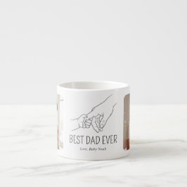 Minimalistische lijnkunst Beste papa ooit foto Espresso Kop