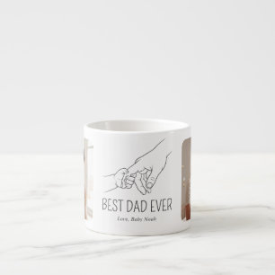 Minimalistische lijnkunst Beste papa ooit foto Espresso Kop