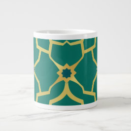 Minimalistische lijnkunst grote koffiekop