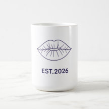 Minimalistische lijnkunst Lippen Abstracte ononder