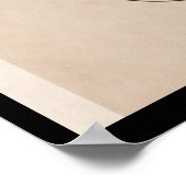 Minimalistische Lijnkunst Vrouw Poster (Hoek)