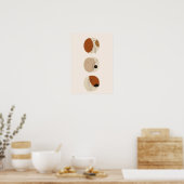 Minimalistische lijnkunstgezichten | Abstract Boho Poster (Keuken)