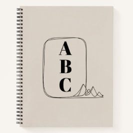 Minimalistische Lijnkunstlijst Notitieboek