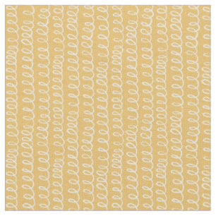 Minimalistische lijnkunstpatroon geel stof