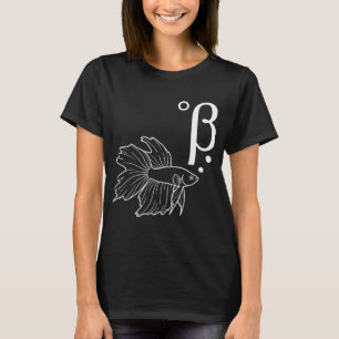 Minimalistische lijntekening van Betta Vis - Siame T-shirt