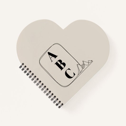 Minimalistische lijstkader  notitieboek (Voorkant)