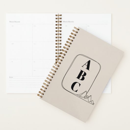 Minimalistische lijstkunstframe  planner (Display)