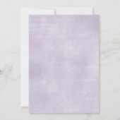 Minimalistische Lila Paarse Vlinder Meisje Doop Kaart (Achterkant)