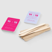 Minimalistische lila roze simpele drank bruiloft c handwaaier (Niet-gemonteerd)