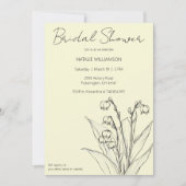 Minimalistische Lily van het Valley Vrijgezellenfe Kaart (Voorkant)