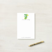 Minimalistische Lime en Citroen Limoncillo Post-it® Notes (Op bureau)