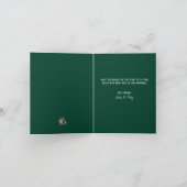 Minimalistische Line-Art kerstboom met geometrisch Feestdagen Kaart (Binnen)