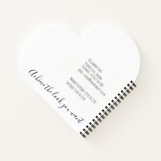 Minimalistische Line Art Long Wavy Natural Hair St Notitieboek (Achterkant)