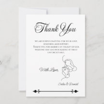 Minimalistische Line Art Paar illustratie Trouwen