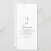 Minimalistische Line Art Romantisch Paar Bloemen B (Achterkant)