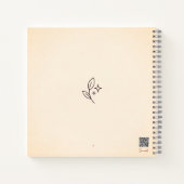 Minimalistische line art tijdschrift harde kaft sc notitieboek (Achterkant)