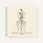 Minimalistische line art tijdschrift harde kaft sc notitieboek (Voorkant)