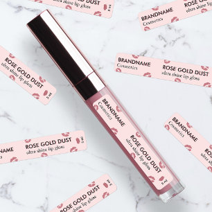 Minimalistische Lip Gloss Roos Gold Custom Product Labels