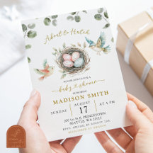 Minimalistische Little Birdie Baby Shower