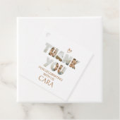 Minimalistische Little Miss Photo verjaardagsfeest Bedankjes Labels (In situ)