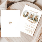 Minimalistische Little Miss Photo verjaardagsfeest Kaart