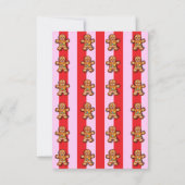 Minimalistische Little One Gingerbread Baby shower Bedankkaart (Achterkant)