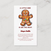 Minimalistische Little One Gingerbread Baby shower Informatiekaartje (Voorkant)