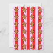 Minimalistische Little One Gingerbread Baby shower Kaart (Achterkant)