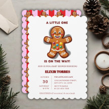 Minimalistische Little One Gingerbread Baby shower