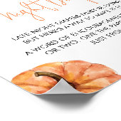 Minimalistische Little Pumpkin Late Night Luiers Poster (Hoek)