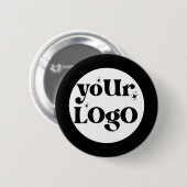 Minimalistische Logo-activiteiten Ronde Button 5,7 Cm (Voorkant /achterkant)