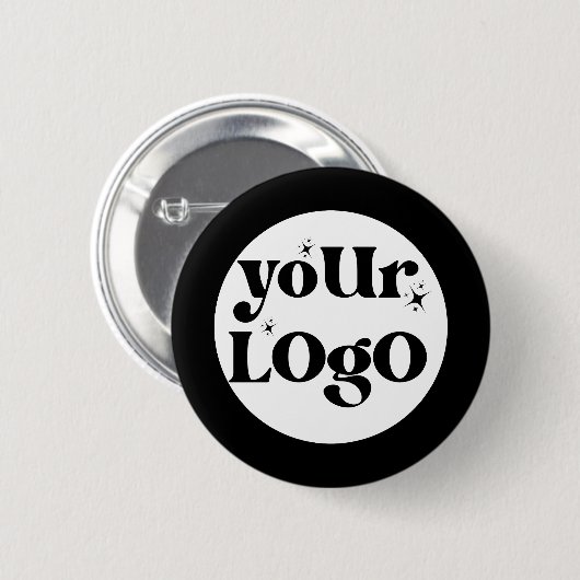 Minimalistische Logo-activiteiten Ronde Button 5,7 Cm (Voorkant /achterkant)