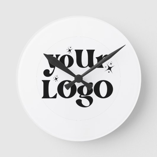 Minimalistische Logo-activiteiten Ronde Klok (Voorkant)