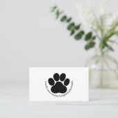 Minimalistische Logo Custom Kingdom of Animals Sim Visitekaartje (Staand voorkant)